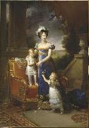 Francois Pascal Simon Gerard Portrait of la duchesse de Berry et ses enfants oil painting artist